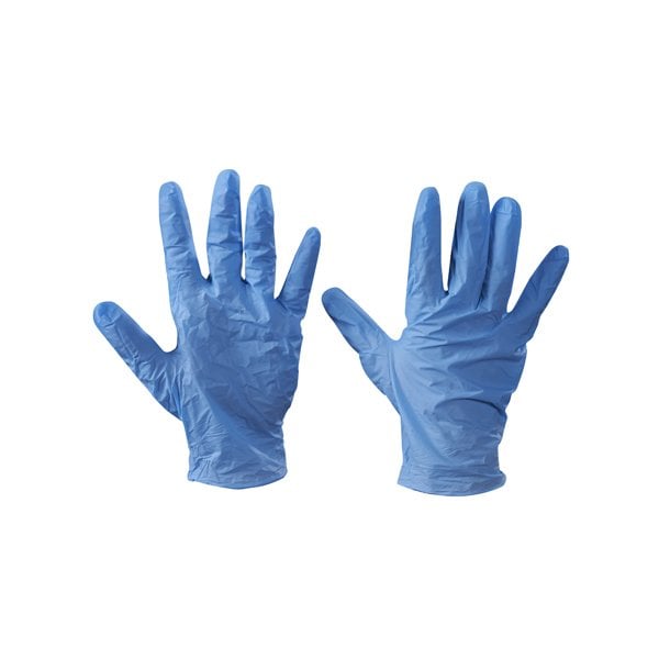 Bsc Preferred 15392, Disposable Gloves, 5 mil Palm, Vinyl, Powder-Free, S, 100 PK, Blue BUY03998677 - main